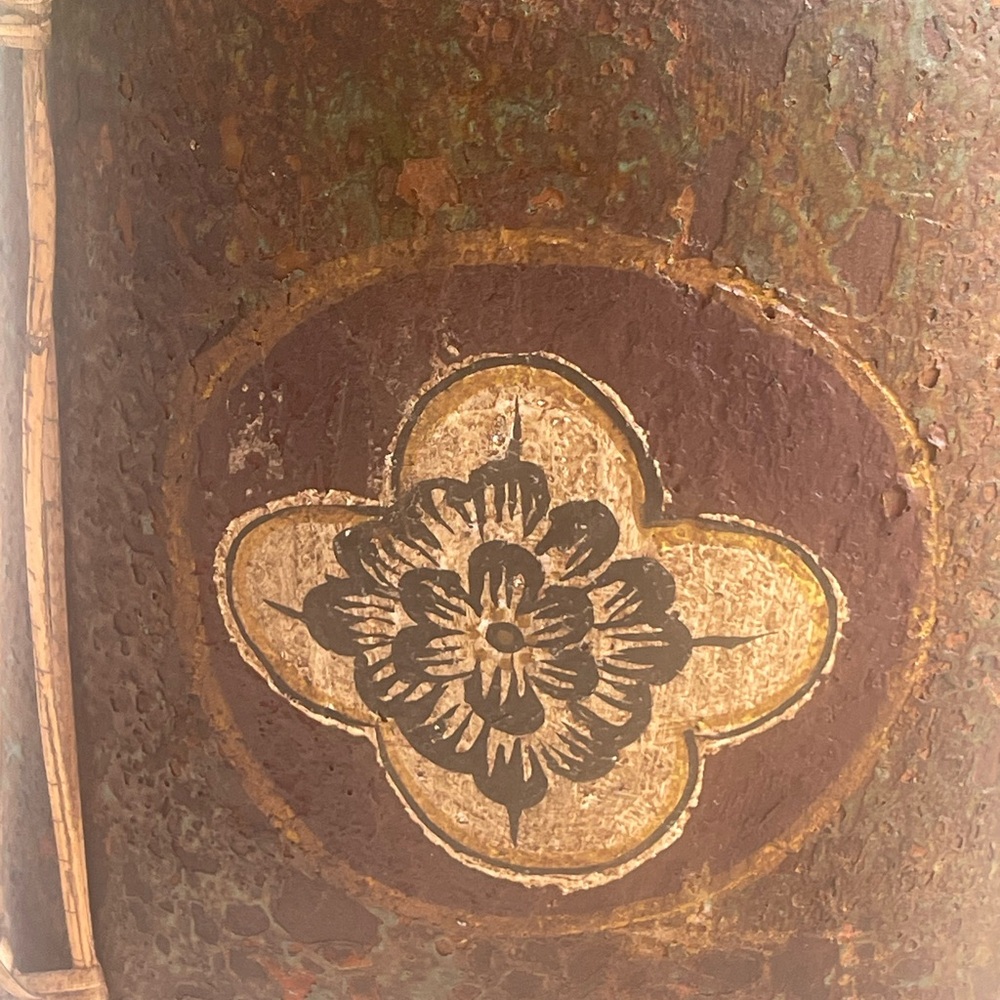Decorative Accent Jar/Container Rustic Distressed - Picture 2 of 8